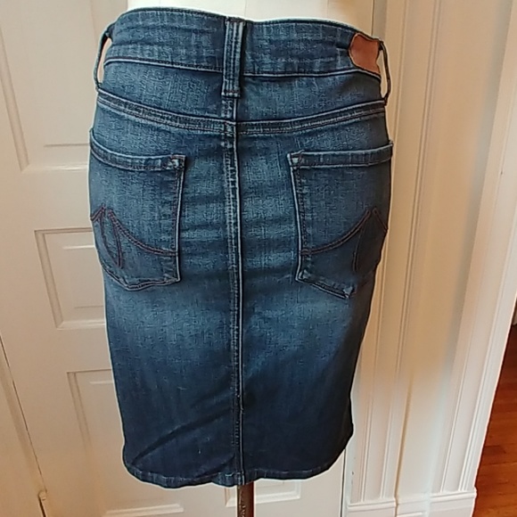 Anthropologie Level 99 stretch denim skirt 26" - Picture 3 of 8